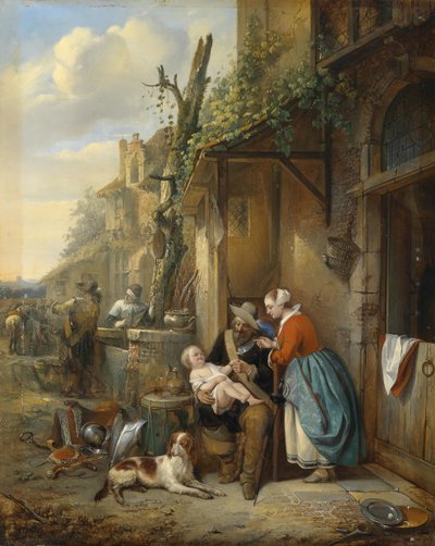Riposo dei lanzichenecchi da Adrien Joseph Verhoeven Ball